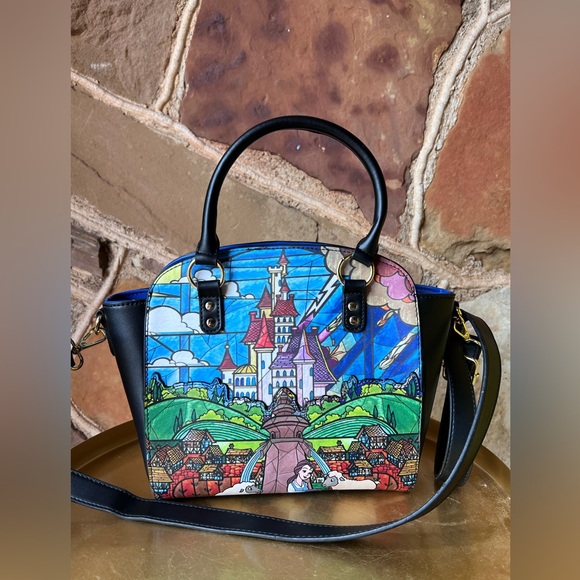Beauty and the Beast Stained Glass Loungefly purse